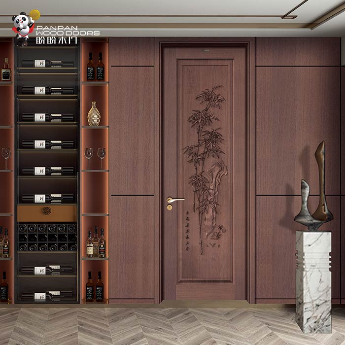 盼盼中式油漆門(mén)PC1-6|盼盼木門(mén)