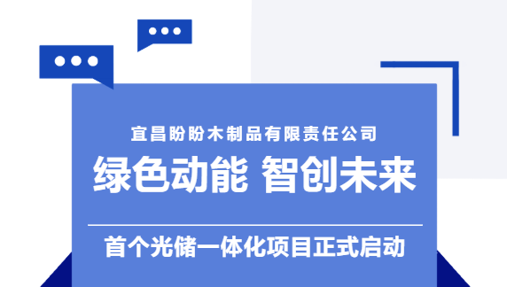 綠色動(dòng)能，智創(chuàng)未來(lái)，宜昌盼盼木制品有限責(zé)任公司首個(gè)光儲(chǔ)一體化項(xiàng)目正式啟動(dòng)